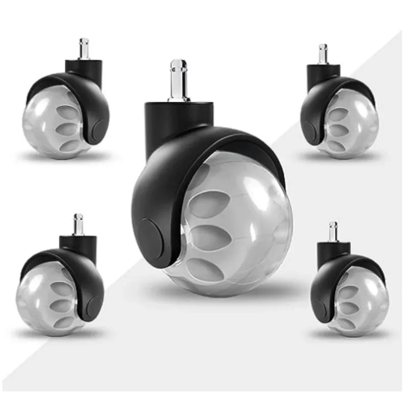 5 Pcs/Lot 11mm 2 Inch Nylon Pu Furniture Wheel Ball Furniture Universal Caster Office Chair Sofa