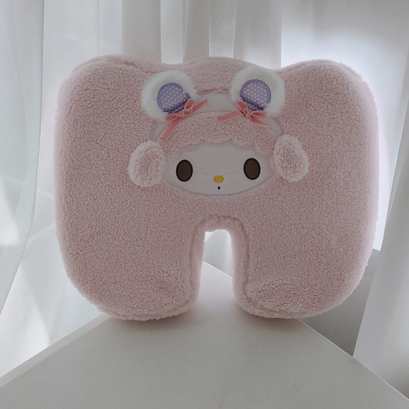 Memory Foam Kawaii My Melody Stuhlkissen Plüsch My Sweet Piano Sitz Rückenstütze Hüftstütze Massage Orthopädisches Kissen Waschbar