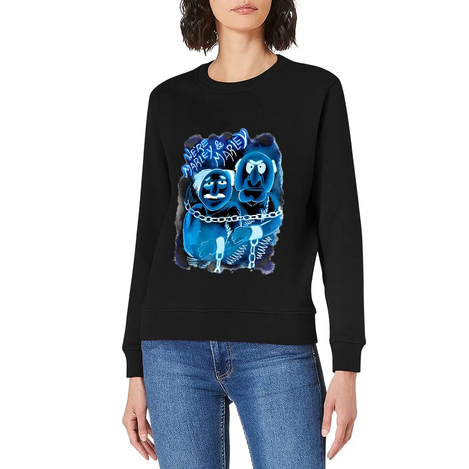 Marley _amp_ Marley - Muppet Christmas كارول البلوز رياضية للرجال ملابس رجالية ملابس الخريف قمصان سويت شيرت بقلنسوة