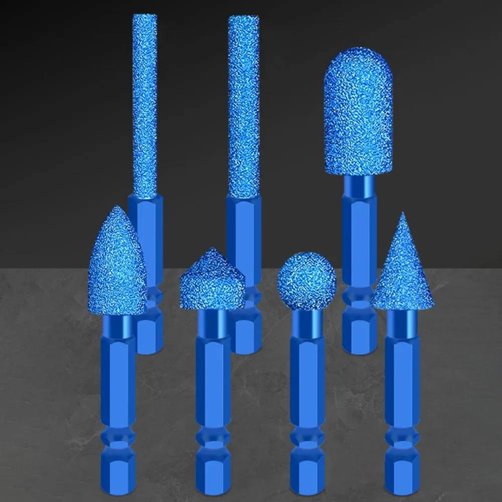 1pc Diamond Coated Grinding Bits For Rust Removal Polishing Hole Processing Drill Bit Opener Power Tools