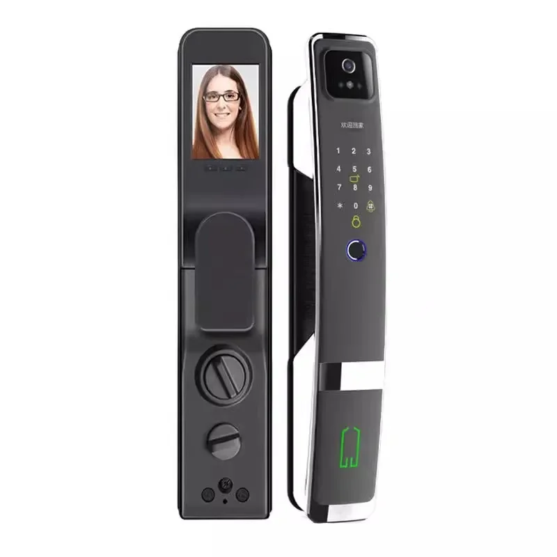 Automatic Electronic Fingerprint Biometric Lock WIFI Smart Lock 3D Face Recognition Digital Door Lock With Camera