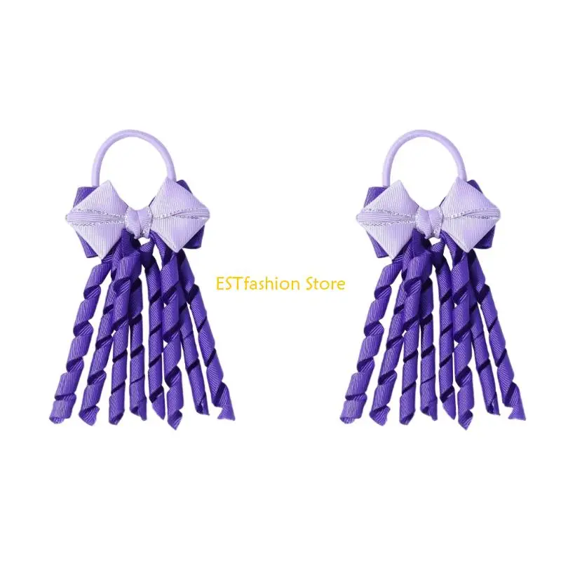 

Y5GC 2 шт., ленты для волос, резинка для танцев, полиэфирная ткань, идеально подходит для сценических представлений, спортивной