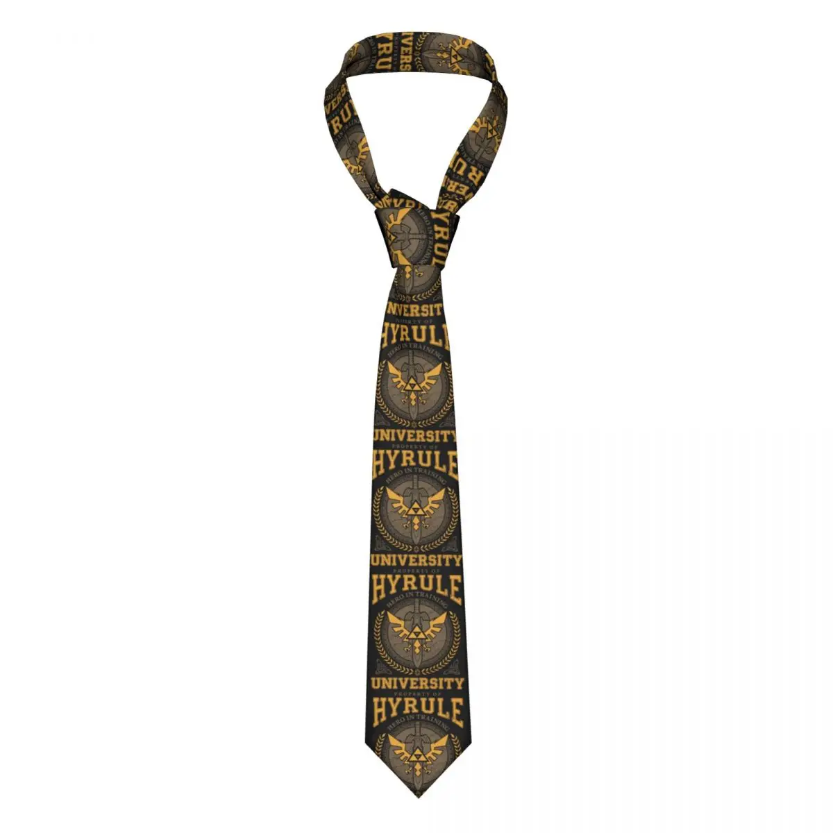 

Formal Hyrule University Video Game Neck Tie for Party Custom Men The Legend of Zeldas Necktie