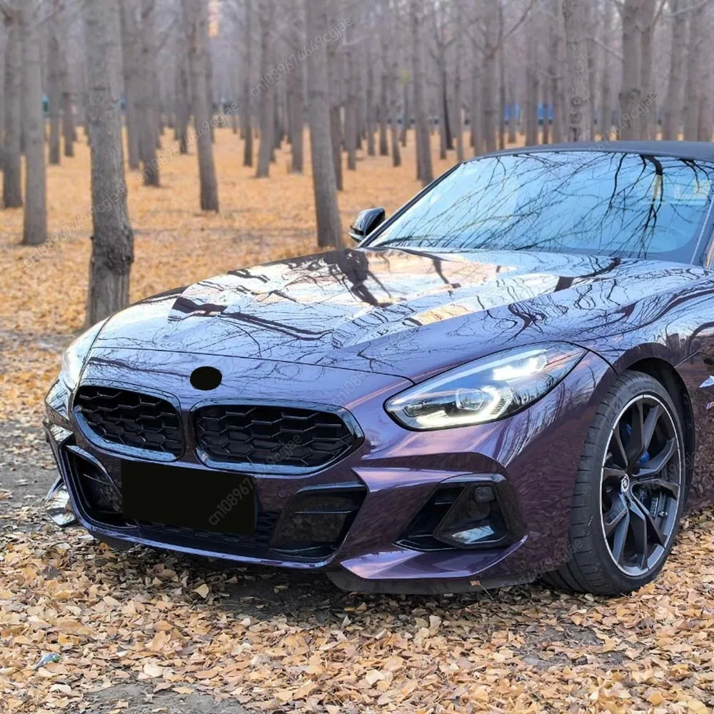

Передняя решетка радиатора (ноздри) для BMW Z4 G29 20i 30i M40i 2019-2026, глянцевый черный ABS, двойная линия / полностью черный, стиль «Метеор», комплект для тюнинга