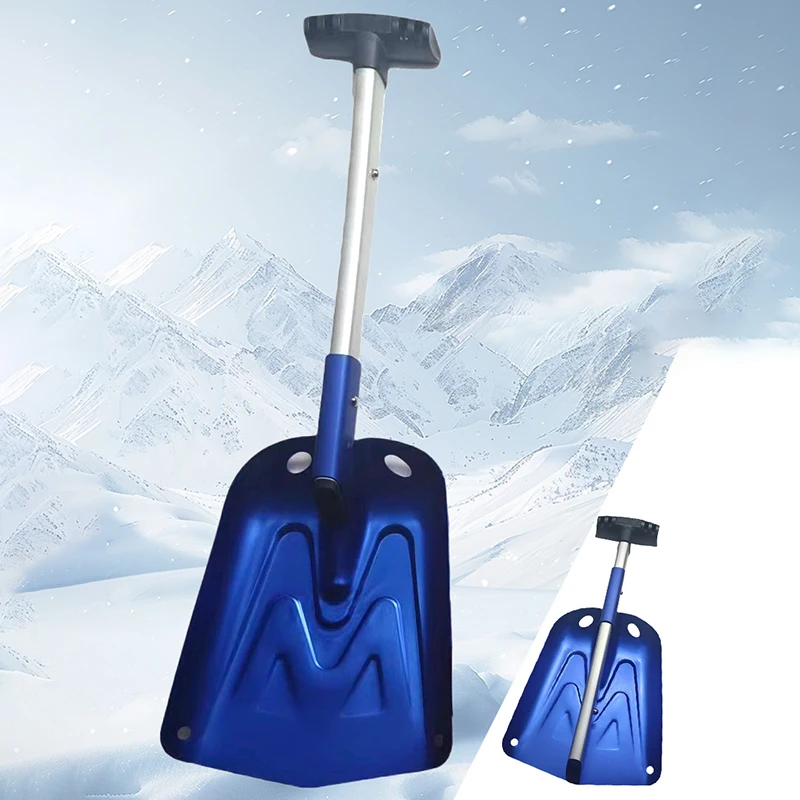 

Telescopic Snow Shovel Outdoor Aluminum Alloy Shovel Portable Camping Equipment Snow Removal Spade Multi-purpose Manual Tools