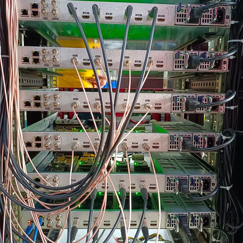 Золотой продавец Цифровая видеотрансляция DVB ATSC ISDBT H264 HD SDI HDM I-IP-кодер Видеокодер