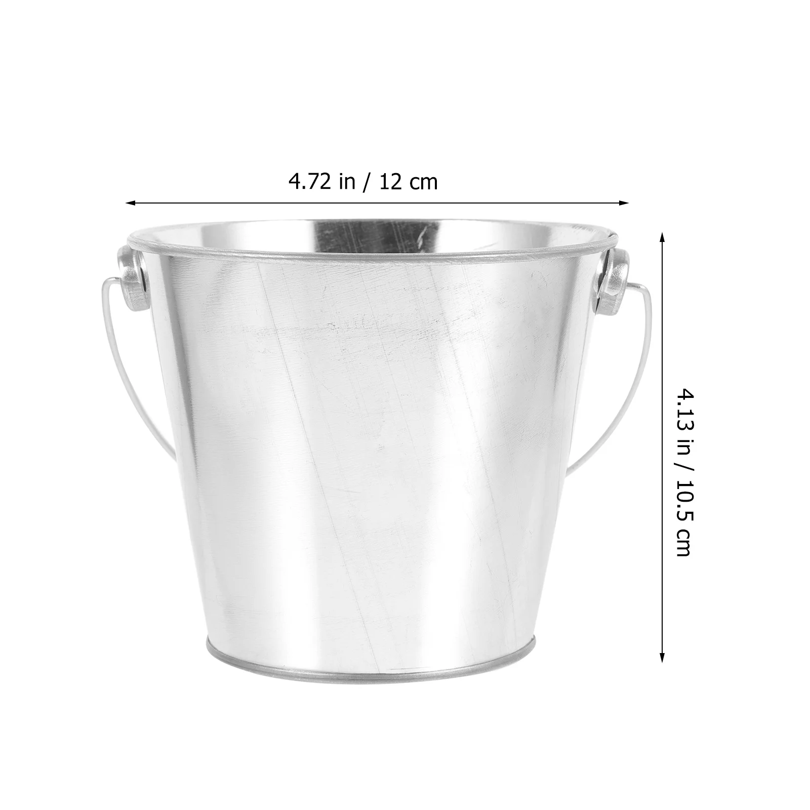 

6Pcs Snacks Storage Barrel Sturdy Mini Tinplate Bucket for Chips Ice Bread Cookie Display Versatile Food Holder Party Wedding