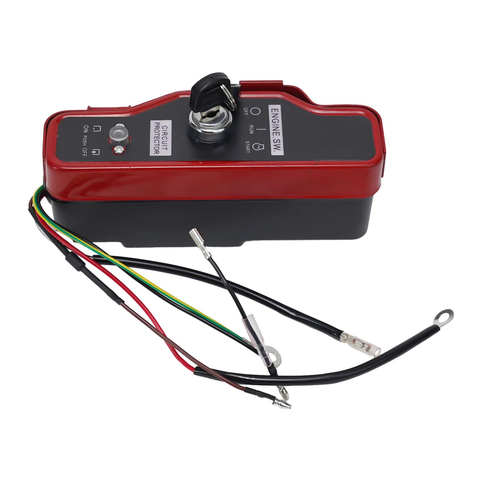 Interruptor de encendido de bomba generadora 168F/170F 188F/190F, 20,5X7 Cm/8,07 "x 2,76", rojo y negro, alta calidad, nuevo