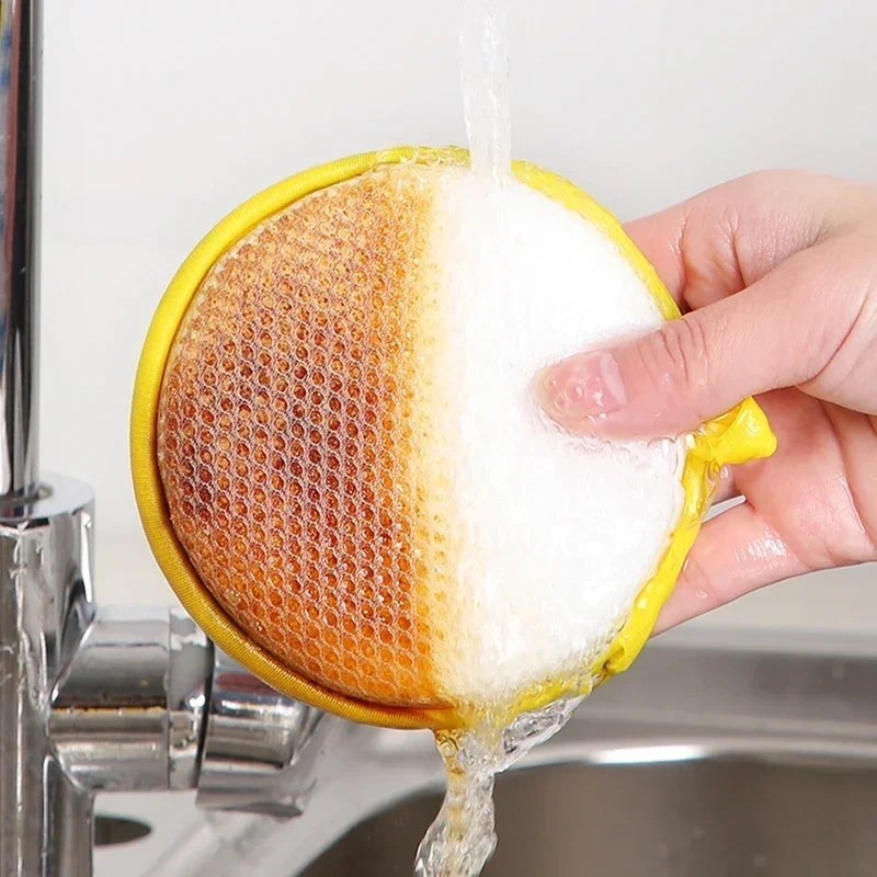 20/5pcs Dish Washing Sponge Double Side Scouring Pad Wipe Pot Pan Dish Washing Cleaning Brush Sponge Household Kitchen Tools