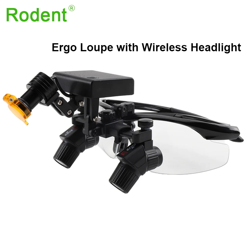 

New Magnification Lenses 4x 3x 5x 6x Dental Glass Ergonomic Loupes Dental Ergo Loupes with Headlight