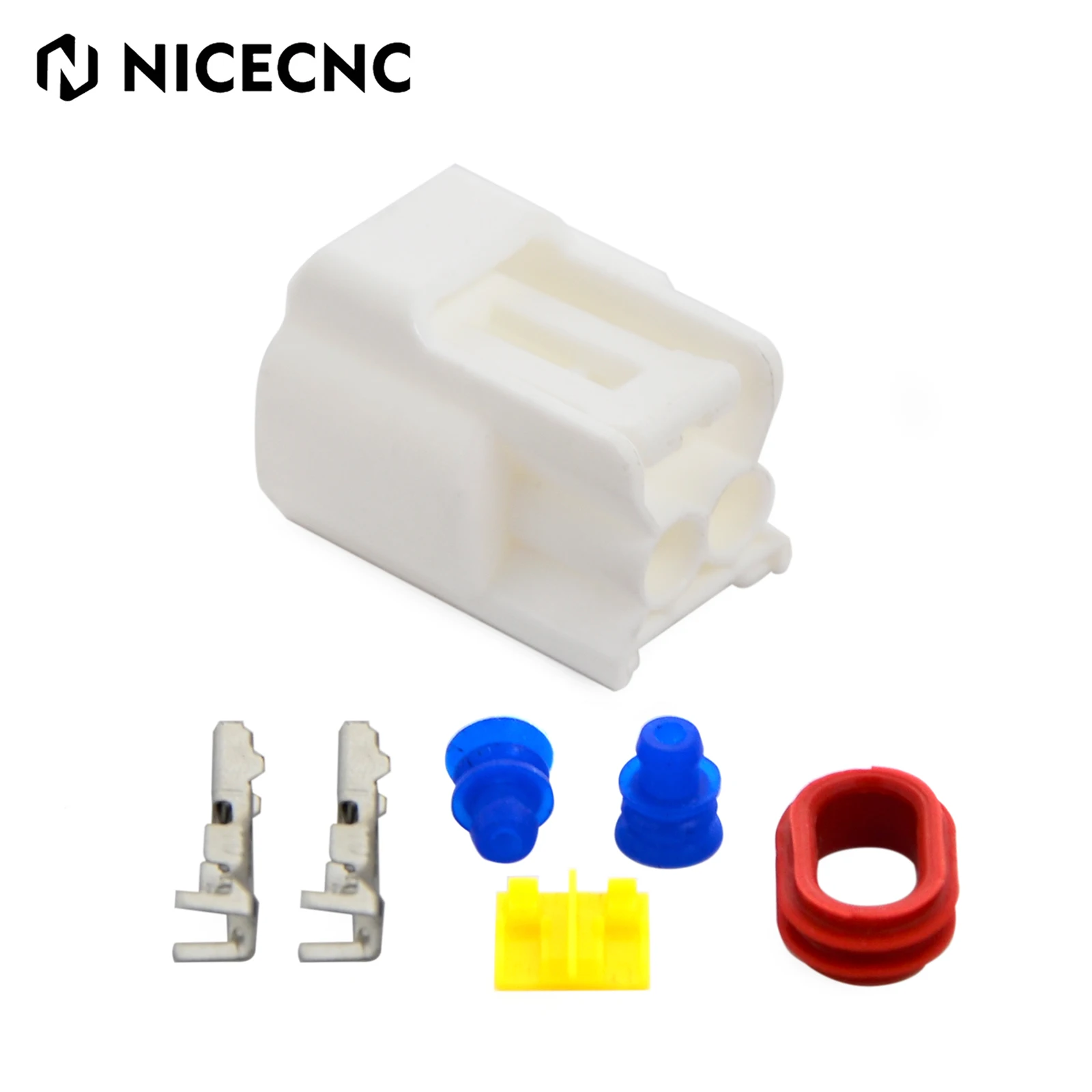 

Pencil Coil Connectors 8 Rubber Seals Metal Terminals For Honda CBR600RR 10000 Suzuki GSXR Kawasaki ZX9R ZX10 Yamaha BMW Ducati