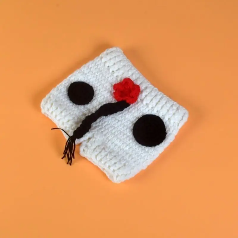 

F19F Новорожденный подарок подарок для душа Photo Props Crochet Cow Costum