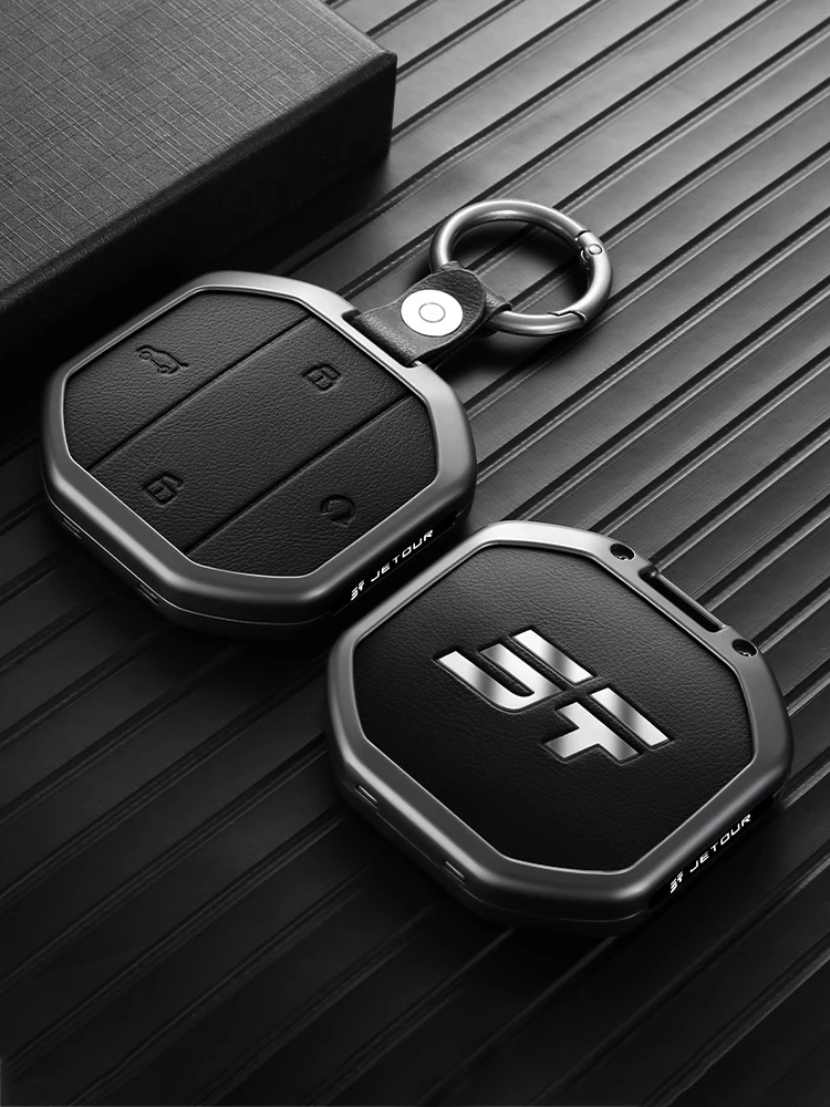 Autoschlüssel-Schutzhülle für Chery Jetour T1 T2 Traveller I-DM Votour T10 Freedom Schlüsselanhänger aus Zinklegierung Vollschutz Stoßfest – Detail 6