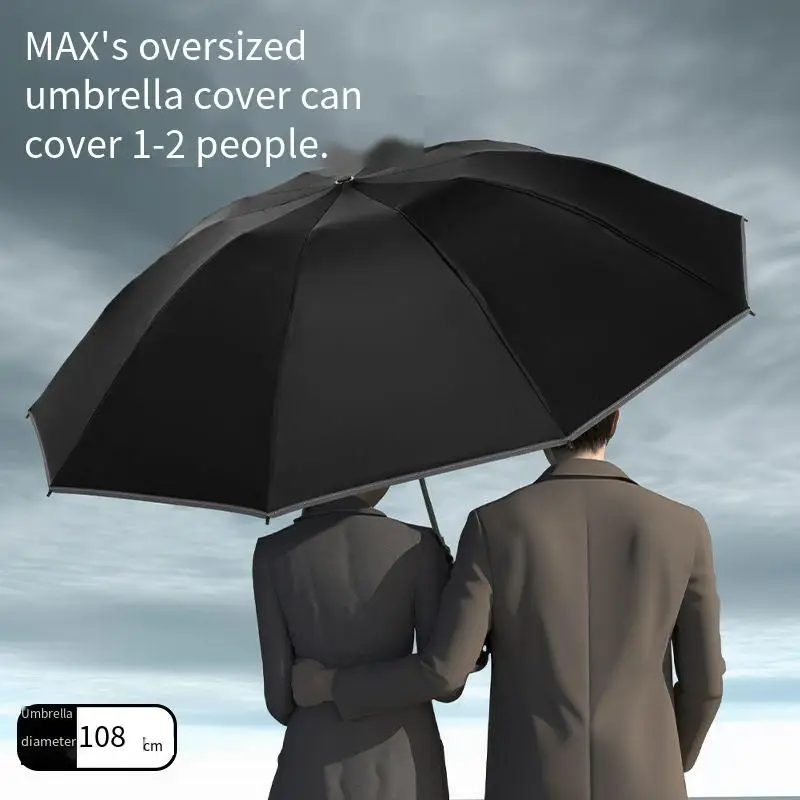 

2026 Auatic Folding Umbrella Thiened Large Size Reinforced Men's High-End Women's Sun Rain Dual Purpose Car Mounted Inverted