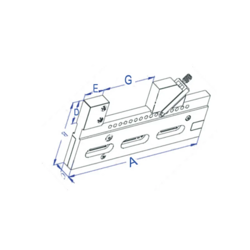 WireEDM Vise XYZ Axis Adjustable 3R tooling EWORA VIS682.100