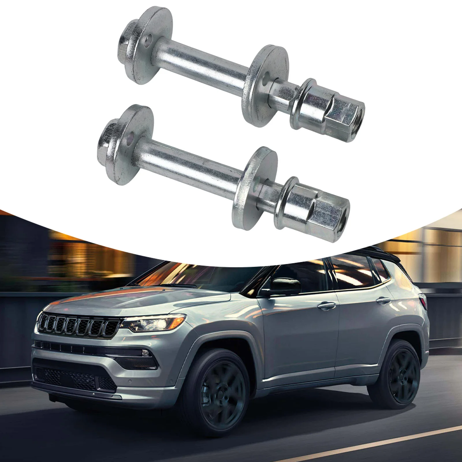 Rear Toe Link Alignment Bolts 2Pcs Set for Dodge Journey 2009 2011 Compass 2007 2017 Compatible with OEM 06508486AA