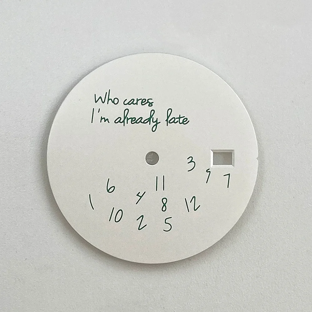 28.5mm 문자 없는 다이얼 NH35 다이얼 시계 부품 교체 액세서리 NH35 시계 다이얼 맞춤형 로고 지원