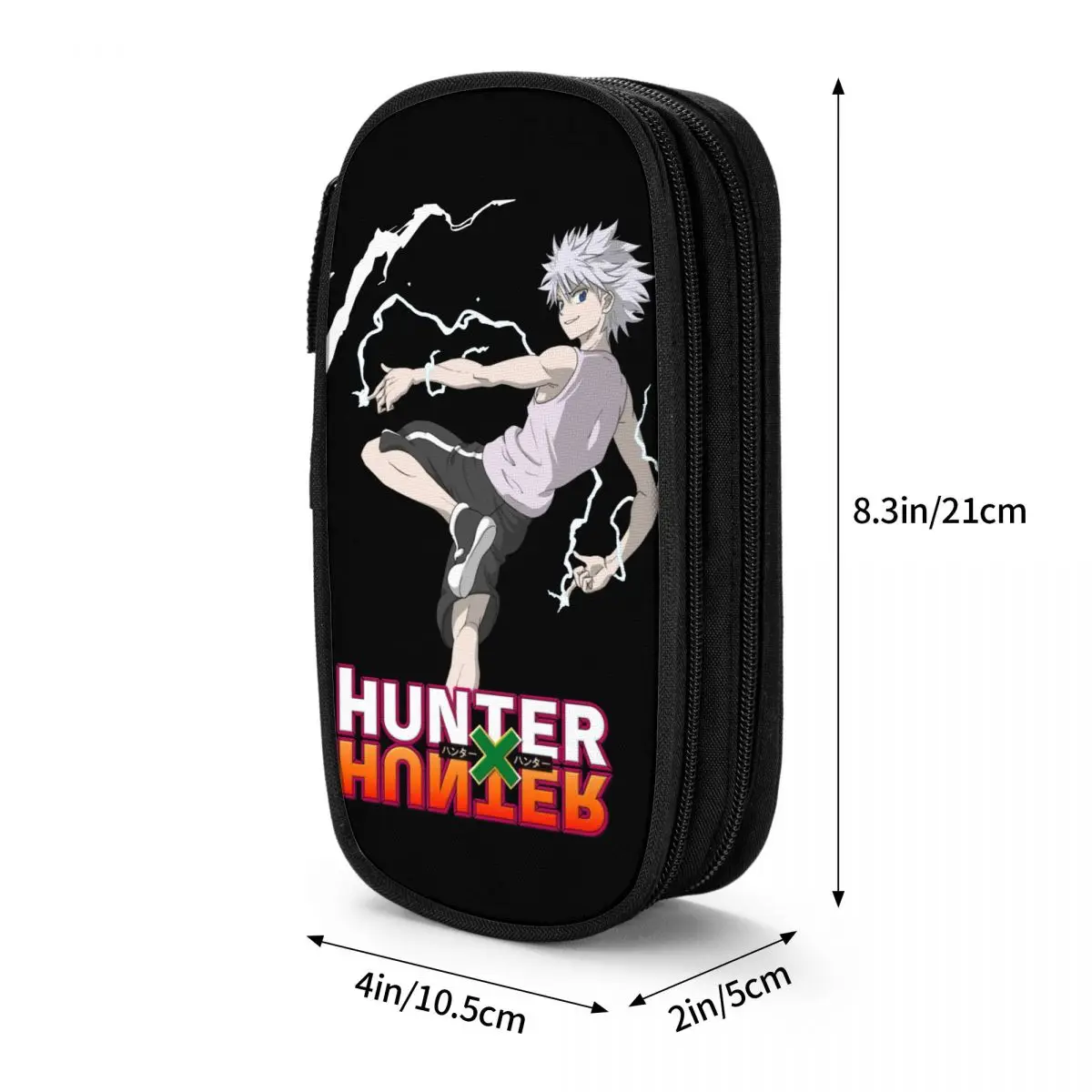 Imagem -06 - Estojo para Lápis Hunter x Hunter Kil Bolsa de Grande Capacidade Ideal para Escritório Estudante Cosméticos