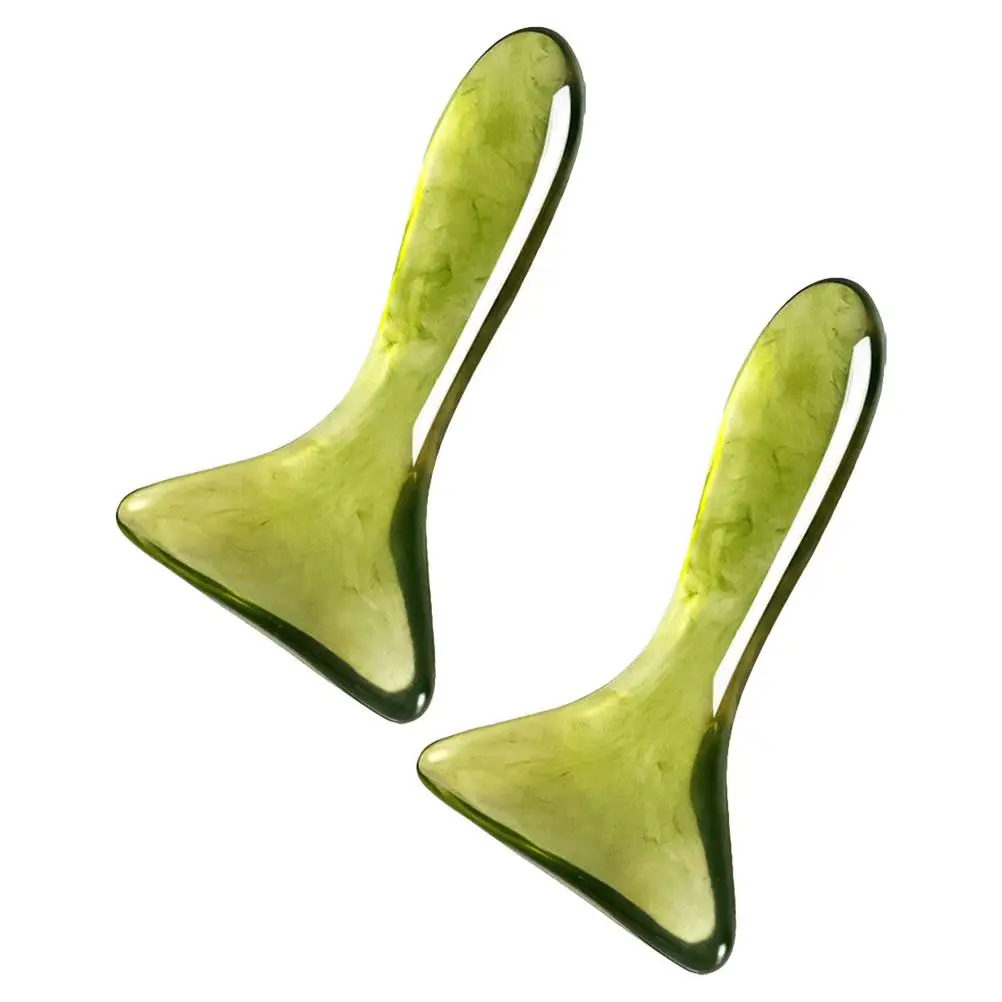 

2Pcs Massage Tools Facial Neck Back Scraping Board Na Body Meridian Clearing Resin Durable Full Beauty Instrument