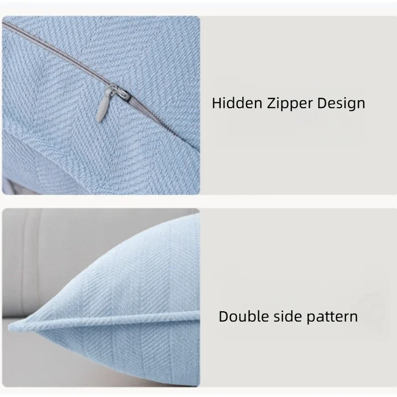 American Farmhouse Long Rectangular Lumbar Body Pillow, 30x50/70/90/120cm Bed Sofa Pillow for Home Bedroom Sofa Decor Cover