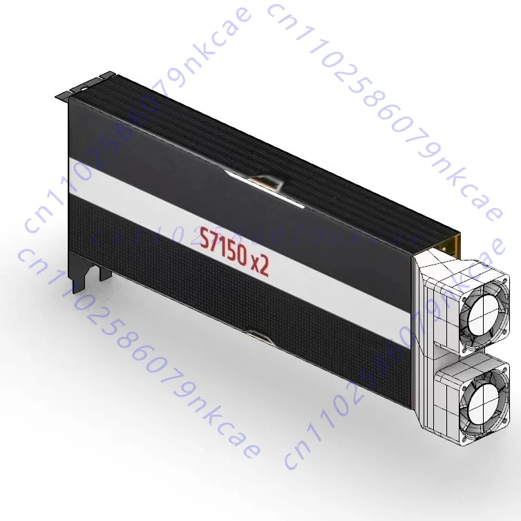 Active radiator for AMD 7150X2 computing card external 10,000 rpm violent fan