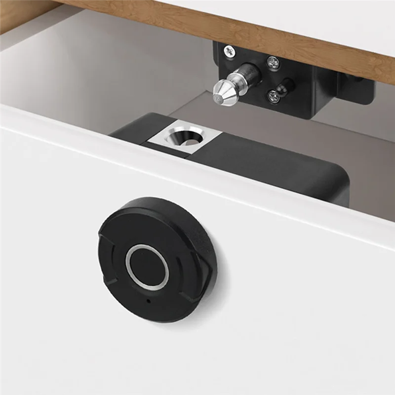 

ABGI-Keyless Electric Fingerprint Cabinet Drawer Lock Smart Fingerprint Cabinet Drawer Cupboards Door Lock Biometric Electric Lo