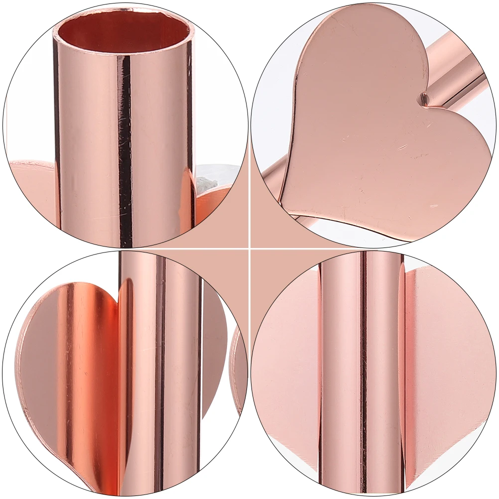 

4Pcs Wall Mounted Metal Vase Elegant Flower Tube Dried Flowers Holder Decorative Planter Mini Tube Plant Vase Home Decor