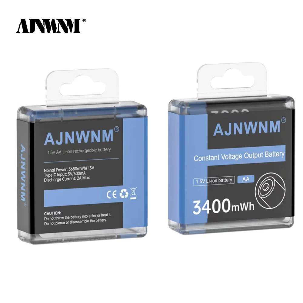 AJNWNM 100% Original 1.5v AA Rechargeable Batteries 3400mWh Li-ion AA Rechargeble Battery for camera Anti-dropping toy car