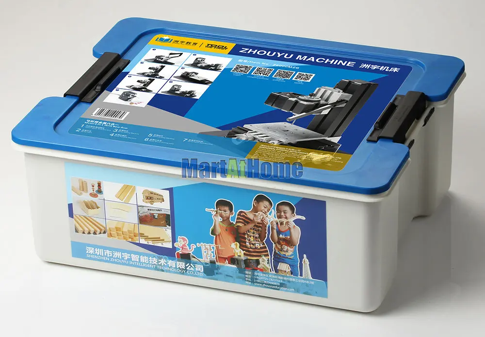 24W Metal 6 in 1 Mini Machine Kit with Bow-arm Z6000MZG Lathe, Wood-turning, Jigsaw, Drilling, Sanding, Hand-held Machine