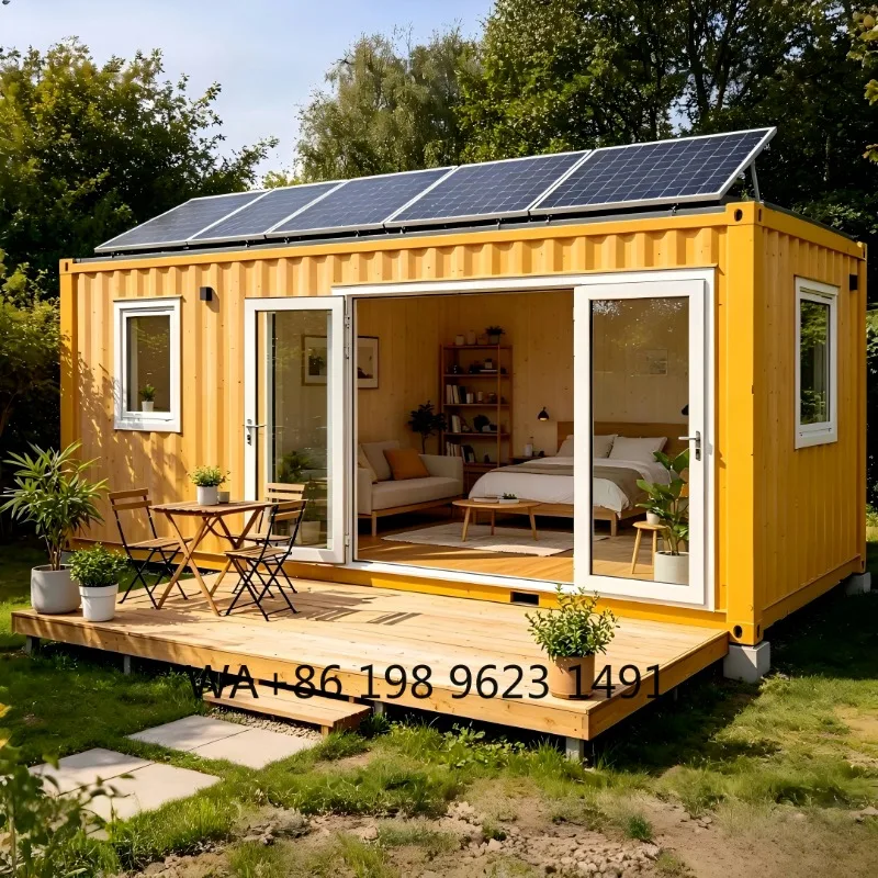 Smart Solar Flat Pack Container House Off-grid Prefabricated Modular Home PV Energy Storage