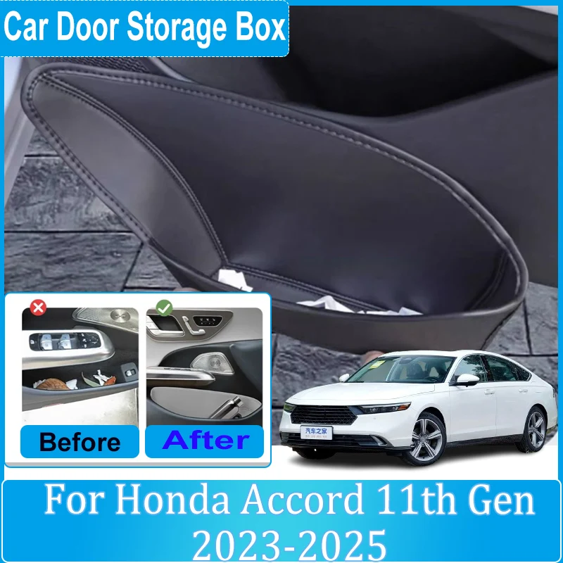 

Auto Door Storage Box For Honda Accord 11th Gen Accessories Inspire 2023 2024 2025 Door Slot Storage Covers Organizing Box Tools
