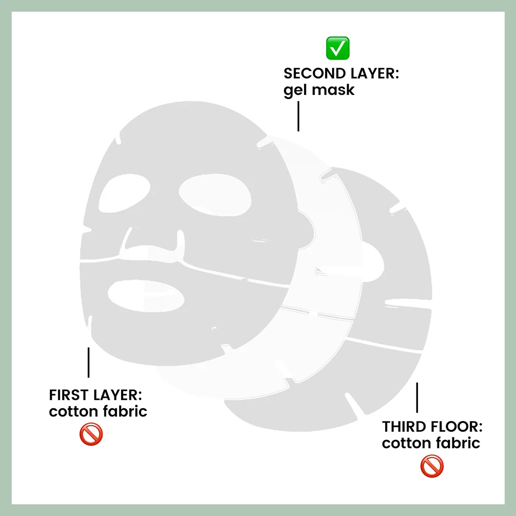 Máscara de Gel Facial de etiqueta privada, logotipo personalizado transparente, tabletas de limpieza hidratantes, producto para el cuidado de la piel, maquillaje