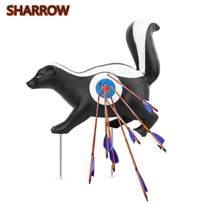 Archery Targets 3D Skunk Animal Shooter Two-Side Cores Shooter Targeting Practice Training Shooting Accessories