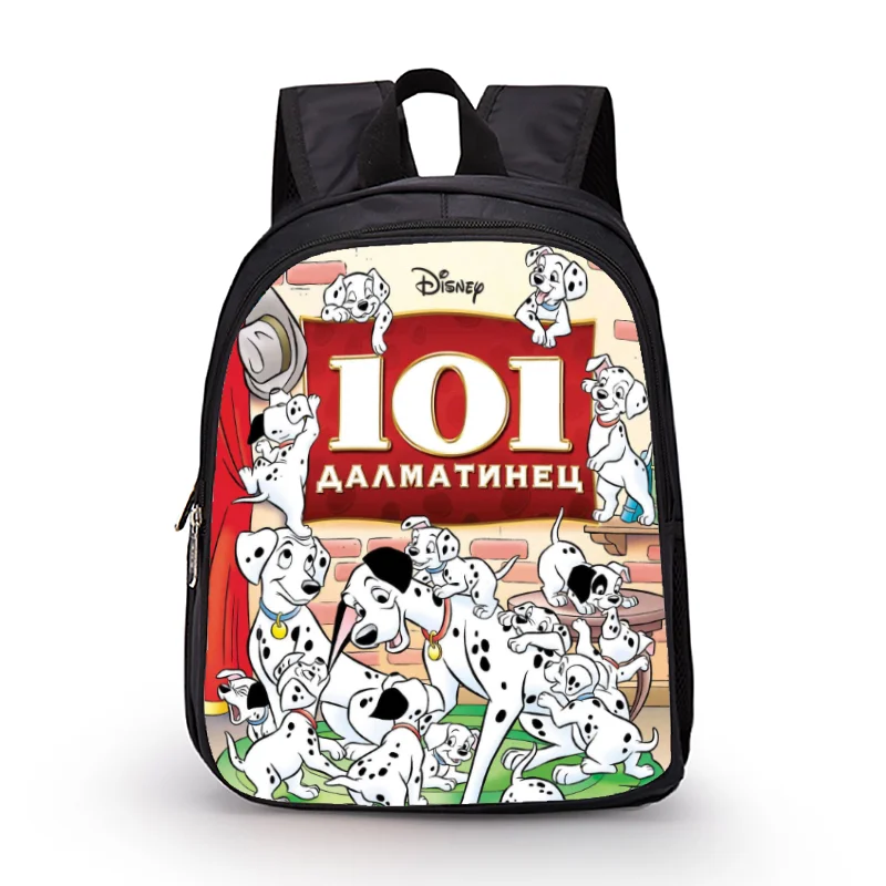 

12 Inch Disney 101 Dalmatians Kindergarten Backpack Children School Bag Toddler Bag for Kids Girls School Bookbags Gift