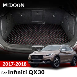 Kofferbakmat voor Infiniti QX30 2017 2018 bagagebakbekleding tapijt interieur accessoires hoes