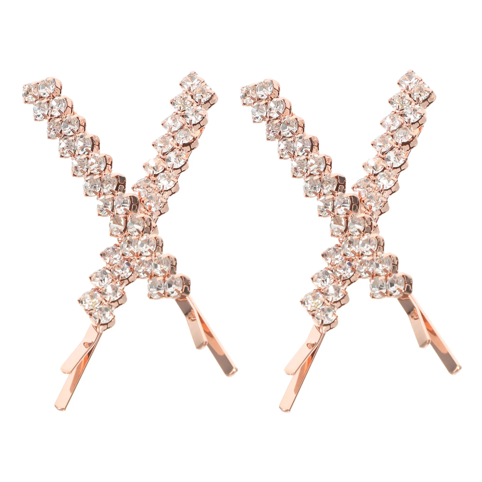 

1Set Water Crystal Rhinestone Hairpins Delicate Alloy Metal Bobby Hair Clips for Wedding Party Dance Engagement Anniversary