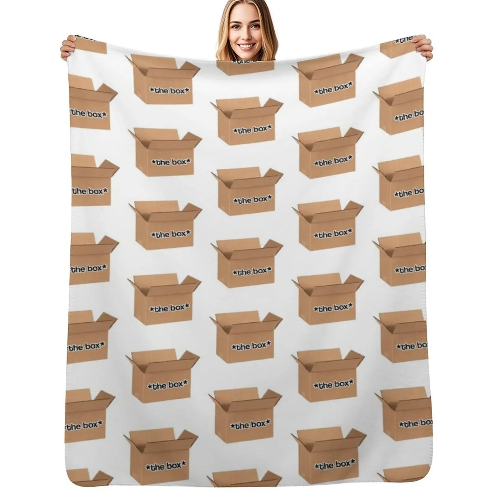 the box Throw Blanket Soft Plush Plaid Plaid Picnic Kid'S Fashion Sofas Thin Blankets