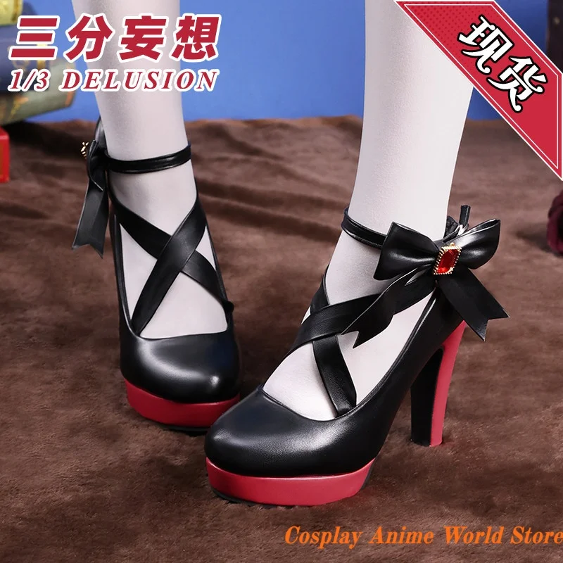 

In stock Fiona Gilman Priestess Crimson Cosplay Shoes Anime Game Identity V Role Play Shoes Party festival Shoes