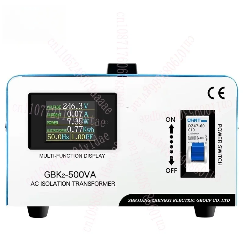excellent quality GBK-500VA 1000VA single phase 1000kw 220V/220VAC LCD intelligent isolation transformer