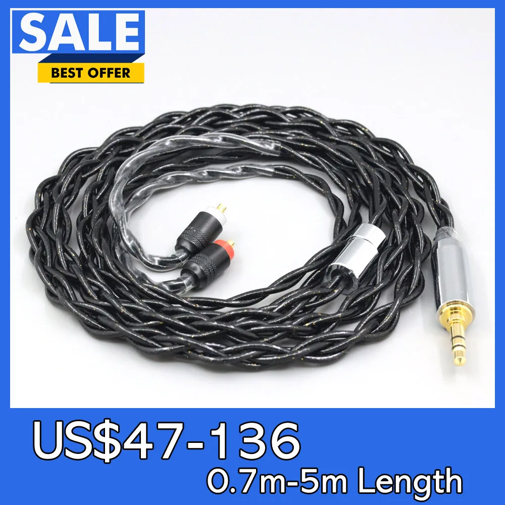 

99% Pure Silver Palladium Graphene Floating Gold Cable For Sony IER-M7 IER-M9 IER-Z1R Headset 4 core LN008330