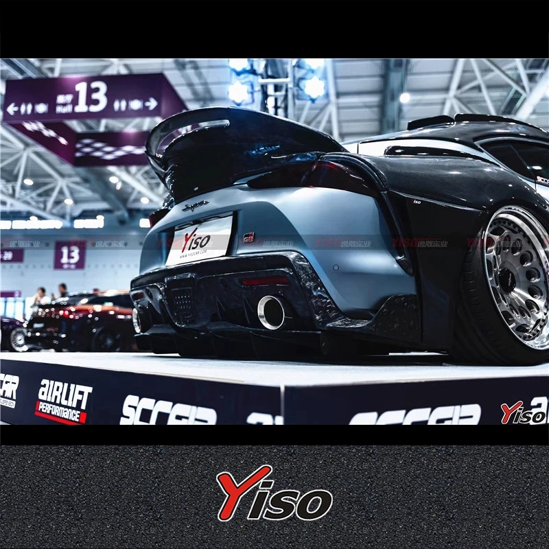 Подходит для SUPRA A90, модифицированный задний спойлер VERUS из углеродного волокна после углового аэродинамического комплекта, передний спойлер