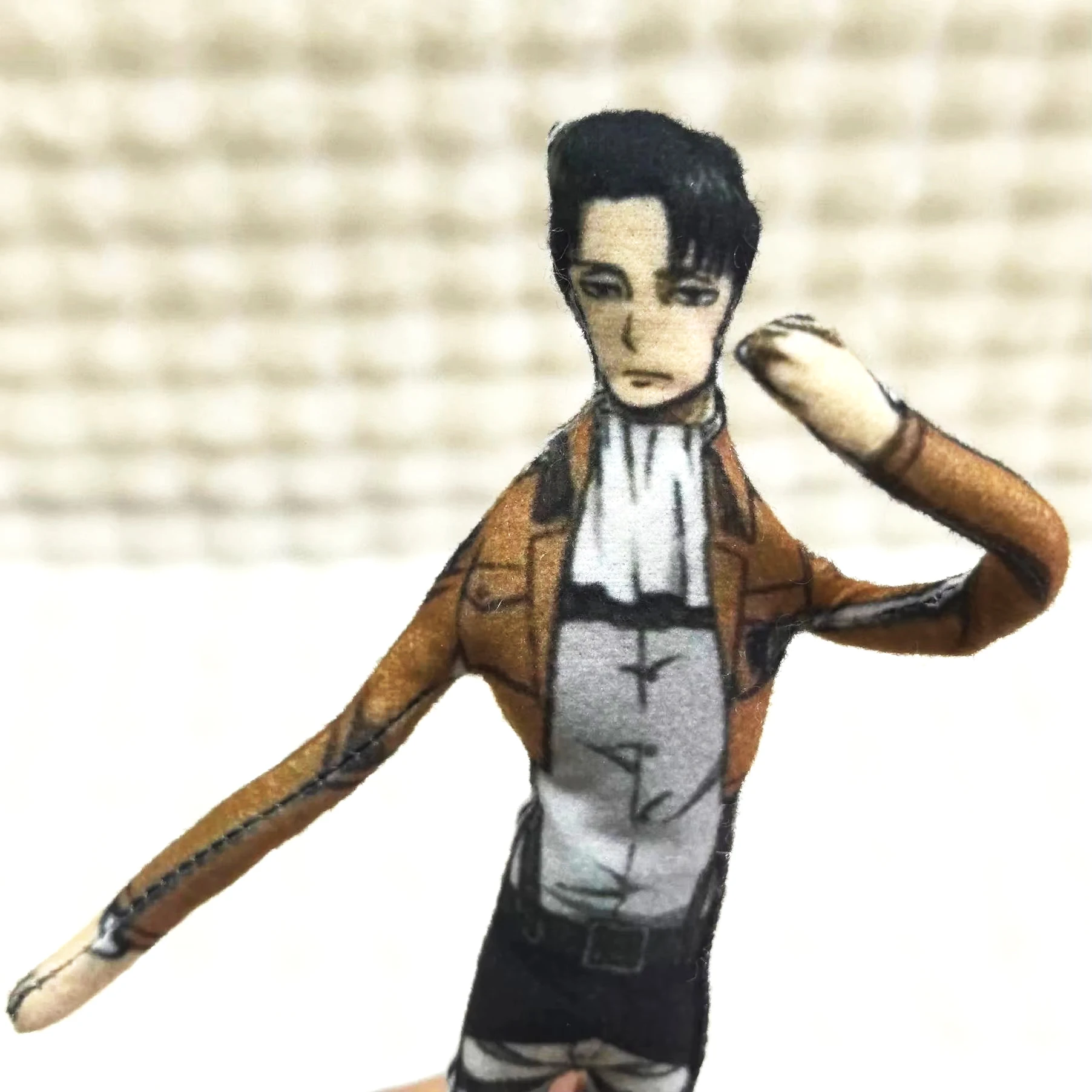 Muñeco de acción abstracto de Anime Ataque a los Titanes Levi con esqueleto de alambre, modelo de moda, regalos de cumpleaños para niños