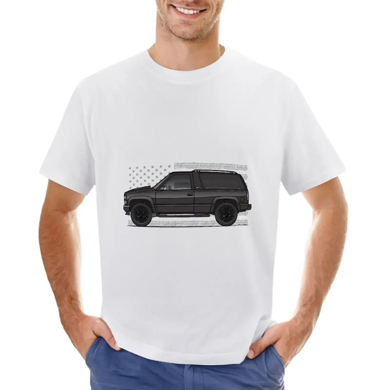 Black Tahoe T-shirt anime cute clothes animal prinfor boys Men's t shirts