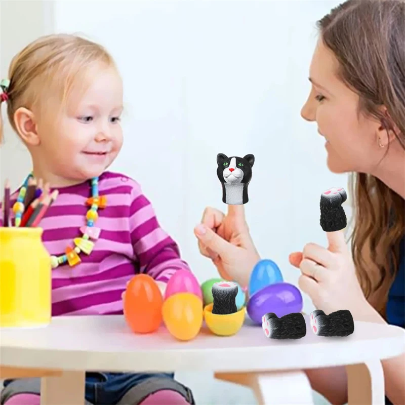 1 ชุดหุ่นนิ้วมือสัตว์กระรอกนิ้วมือ Story ตุ๊กตาเกมแมวลูกสุนัข PANDA ตุ๊กตาของเล่นสําหรับของขวัญเด็ก