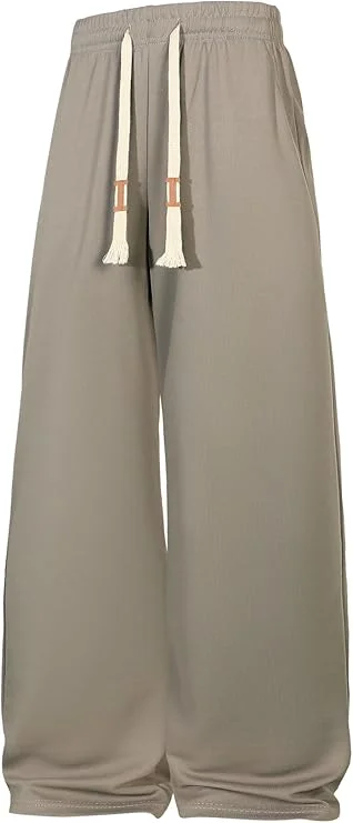 

Мужские широкие брюки для отдыха с эластичной резинкой на талии, свободный крой, повседневные дышащие домашние спортивные штаны, удобная посадка