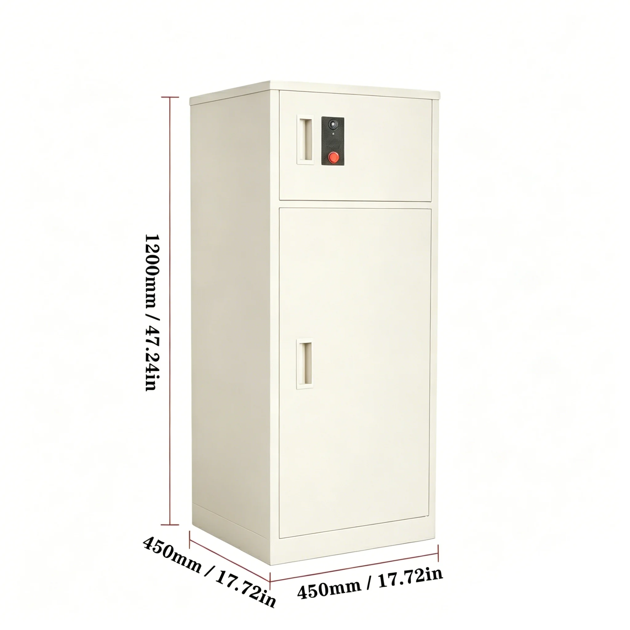 Anti-Theft Smart Parcel Mailbox With Camera App Control Dual Compartment Secure Delivery Box WiFi Bluetooth Remote Access Outdoo