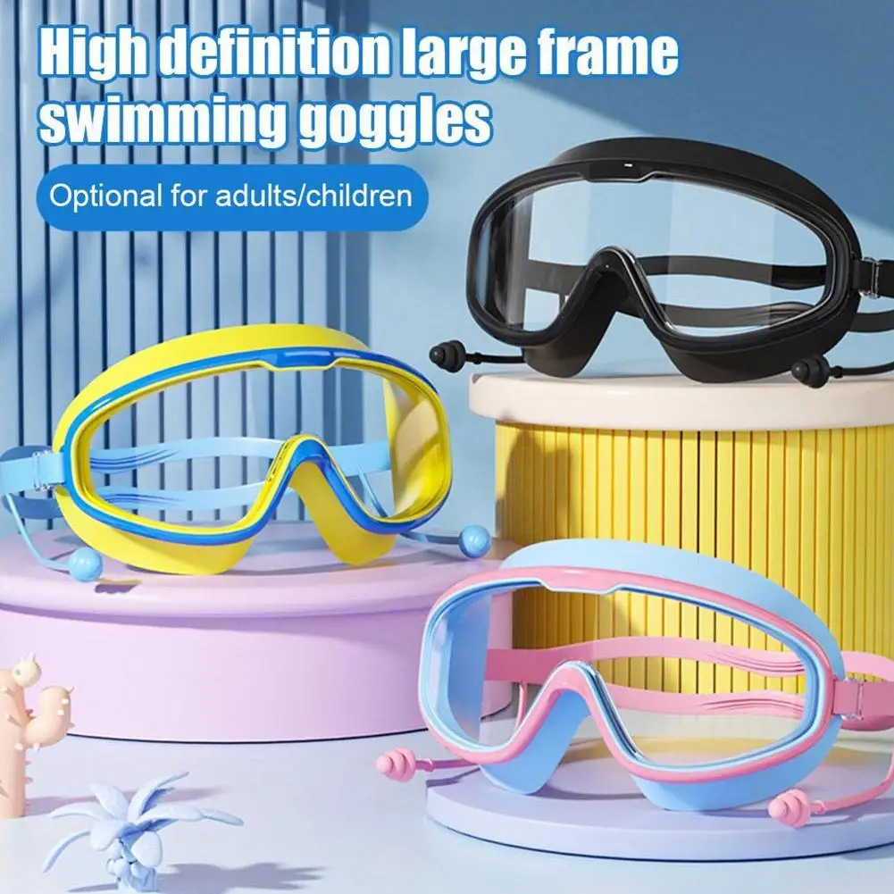 Gafas de natación para niños pequeños de 3 a 15 años, antivaho, sin fugas, visión amplia transparente, accesorios de natación para piscina y playa