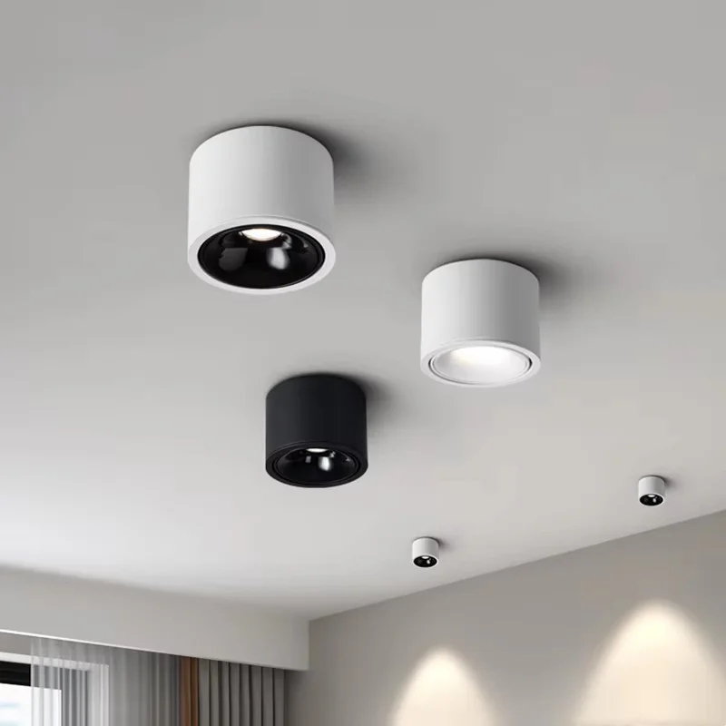 

Adjustable Angle ultra-thin round downlight anti-glare household ceiling light LED spot light living room bedroom lighting5W7W9W