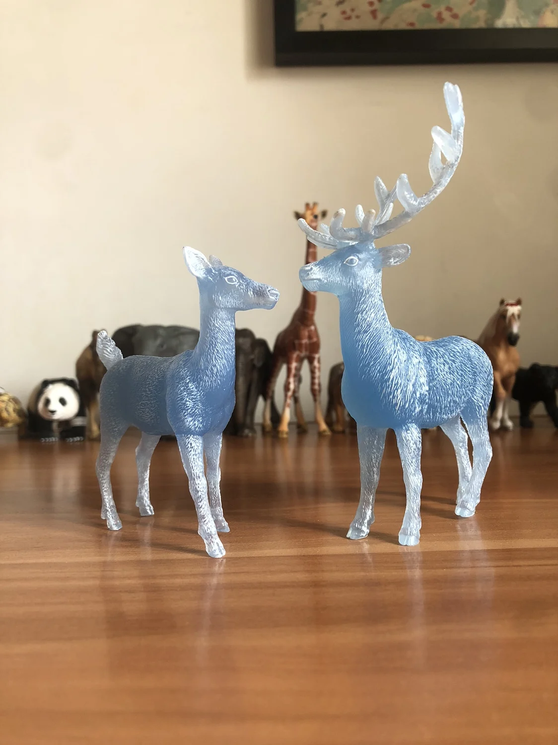 Modelo de Animal Veado de Cristal Schleich, Brinquedo Educacional para Crianças, Peça Decorativa da China