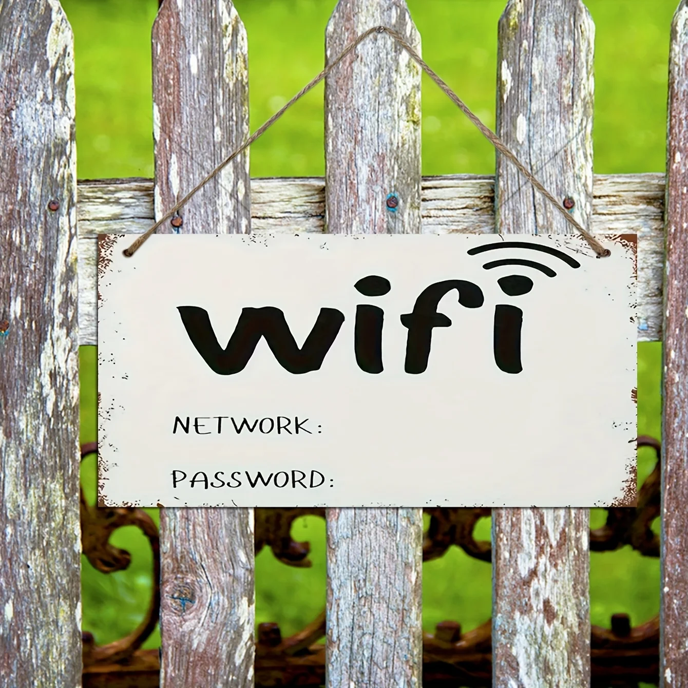2D Plane, 2D Plane 1 Stück WLAN-Schild aus Holz – geeignet für Häuser, Zimmer, Badezimmer, Bars, Cafés